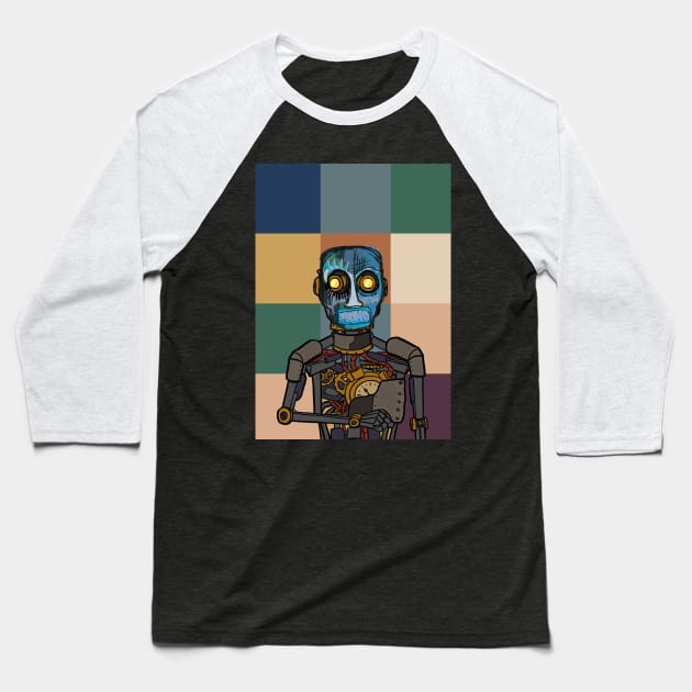Discover NFT Character - RobotMask Pixel with Street Eyes on TeePublic Baseball T-Shirt by Hashed Art